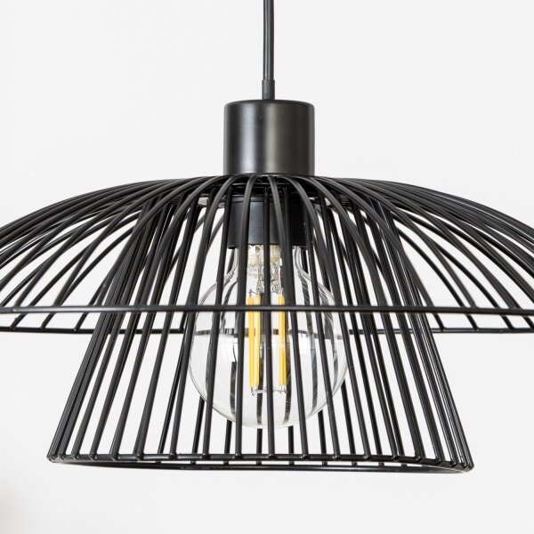 Brilagi - LED luster na lanku CERIA WIRE 1xE27/40W/230V pr. 38 cm čierna