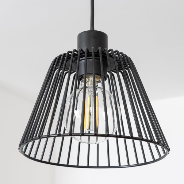 Brilagi - LED luster na lanku CERIA WIRE 1xE27/40W/230V priemer 21 cm čierny
