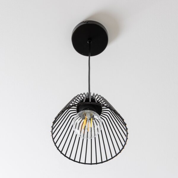 Brilagi - LED luster na lanku CERIA WIRE 1xE27/40W/230V priemer 21 cm čierny