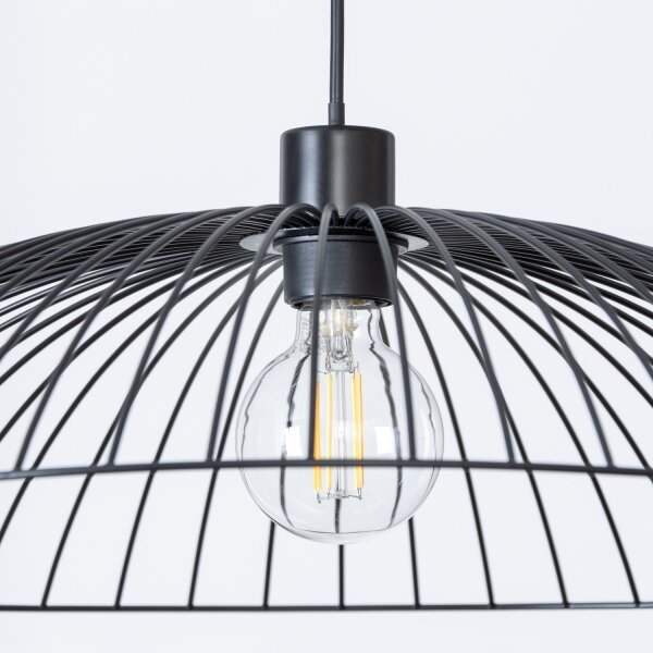 Brilagi - LED luster na lanku CERIA WIRE 1xE27/40W/230V priemer 60 cm čierna