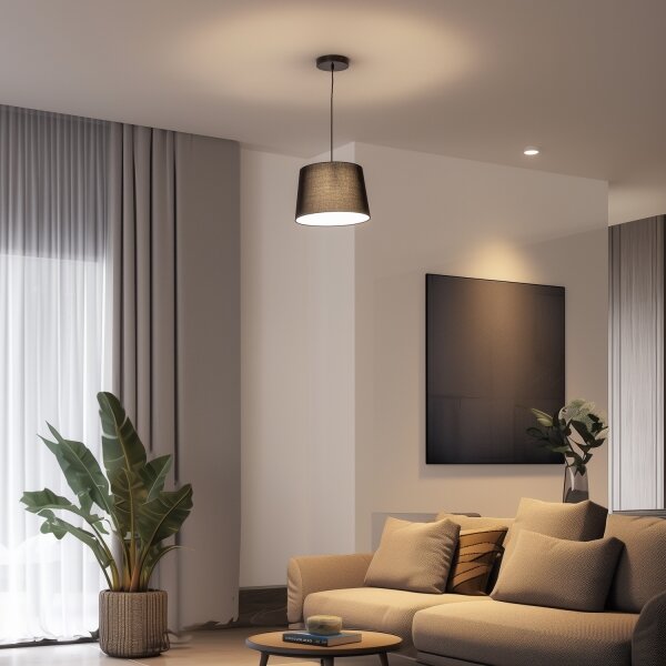 Brilagi - LED luster na lanku CERIA 1xE27/40W/230V pr. 30 cm čierna