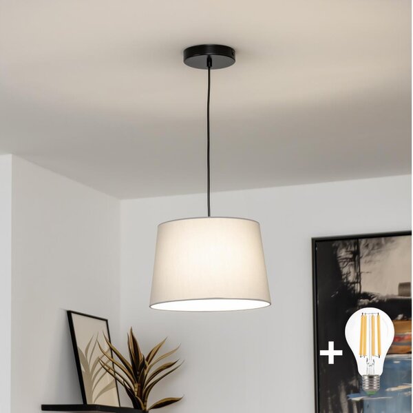 Brilagi - LED luster na lanku CERIA, 1xE27/40W/230V, pr. 30 cm, šedý
