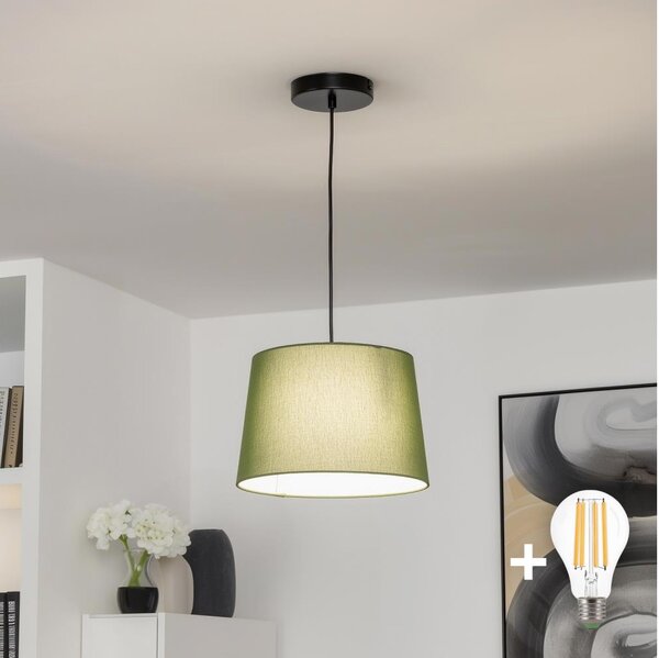 Brilagi - LED závesné svietidlo na lanku CERIA 1xE27/40W/230V, priemer 30 cm, zelené
