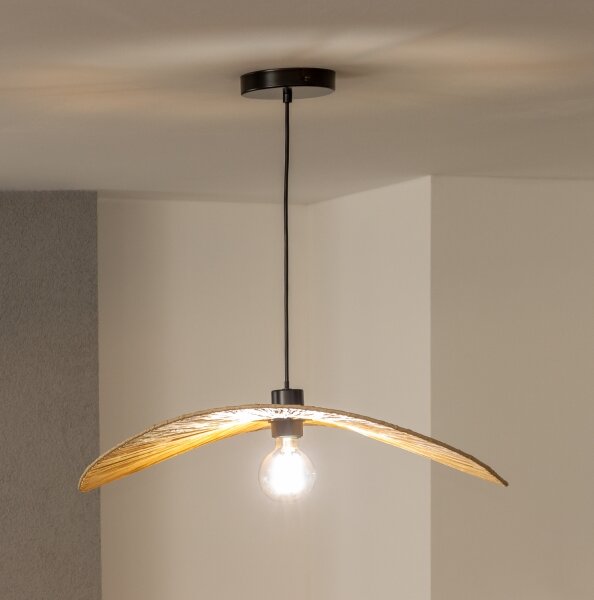Brilagi - LED luster na lanku CERIA BOHO 1xE27/40W/230V, priemer 60 cm, rafia