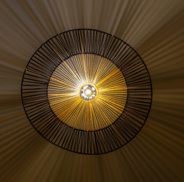 Brilagi - LED luster na lanku CERIA BOHO 1xE27/40W/230V pr. 50 cm čierna/hnedá