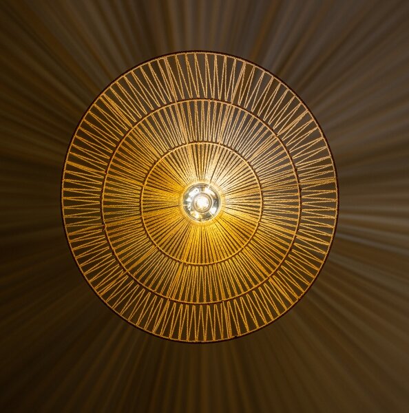 Brilagi - LED luster na lanku CERIA BOHO 1xE27/40W/230V pr. 70 cm hnedá