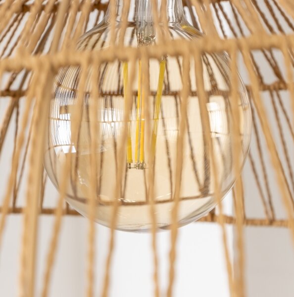 Brilagi - LED luster na lanku CERIA BOHO 1xE27/40W/230V pr. 70 cm hnedá