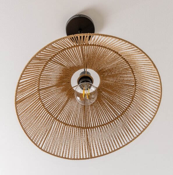 Brilagi - LED závesný luster na lanku CERIA BOHO 1xE27/40W/230V priemer 50 cm hnedý