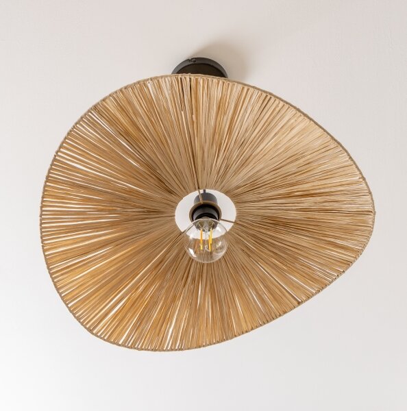 Brilagi - LED luster na lanku CERIA BOHO 1xE27/40W/230V, priemer 60 cm, rafia