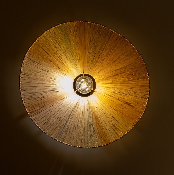 Brilagi - LED luster na lanku CERIA BOHO 1xE27/40W/230V, priemer 60 cm, rafia