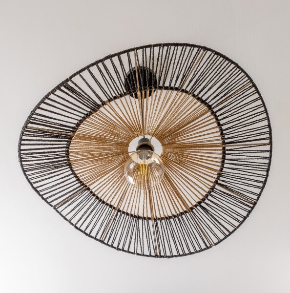 Brilagi - LED luster na lanku CERIA BOHO 1xE27/40W/230V pr. 50 cm čierna/hnedá