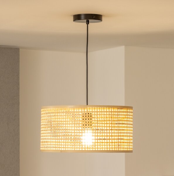 Brilagi - LED závesný luster CERIA BOHO na lanku 1xE27/40W/230V priemer 25 cm, bambus