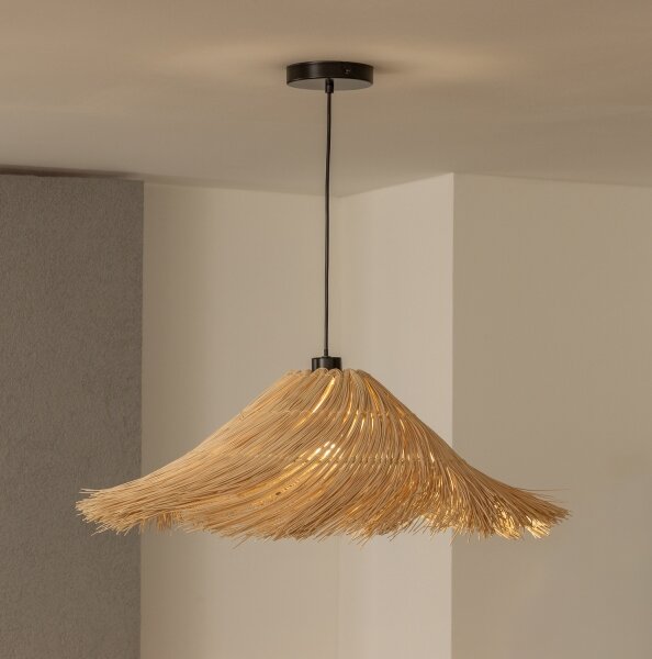 Brilagi - LED luster na lanku CERIA BOHO 1xE27/40W/230V priemer 70 cm ratan
