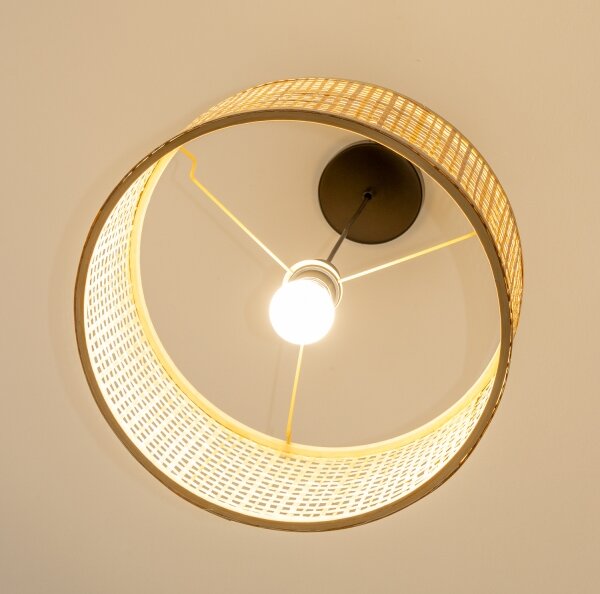 Brilagi - LED závesný luster CERIA BOHO na lanku 1xE27/40W/230V priemer 25 cm, bambus