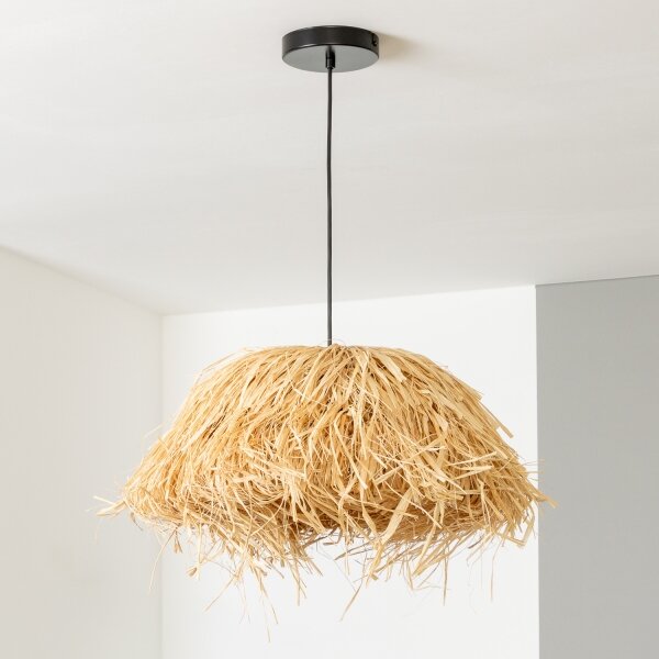 Brilagi - LED luster na lanku CERIA BOHO 1xE27/40W/230V, priemer 40 cm, rafia