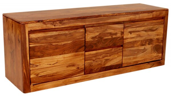 TV stolík Tina s úložným priestorom 140x60x45 indický masív palisander