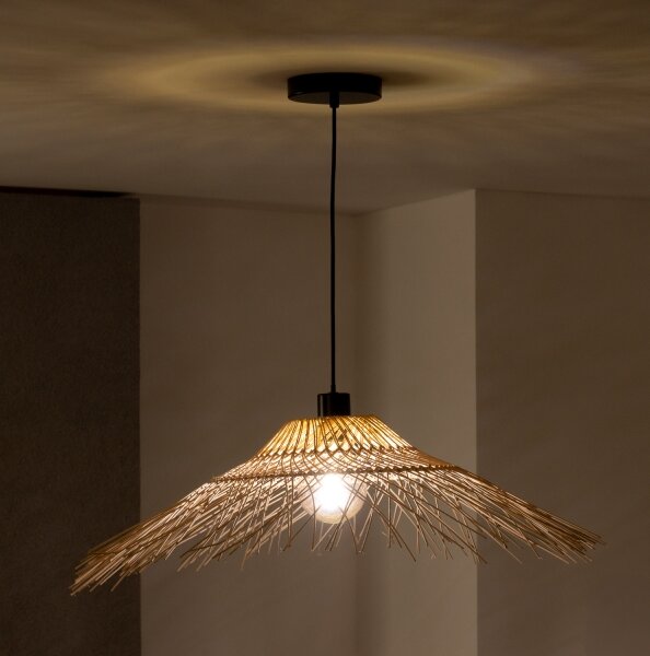 Brilagi - LED luster na lanku CERIA BOHO 1xE27/40W/230V pr. 70 cm bambus