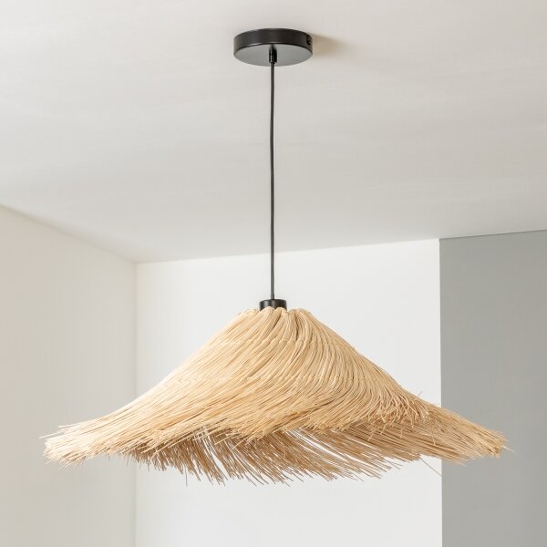 Brilagi - LED luster na lanku CERIA BOHO 1xE27/40W/230V priemer 70 cm ratan