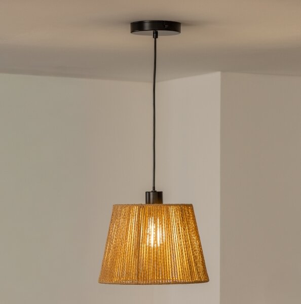 Brilagi - LED luster na lankách CERIA BOHO 1xE27/40W/230V pr. 28 cm hnedá