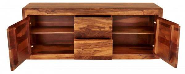 TV stolík Tina s úložným priestorom 140x60x45 indický masív palisander