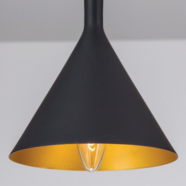 Orion - Luster na lanku GUNDA 1xE14/40W/230V pr. 16,5 cm čierna/zlatá