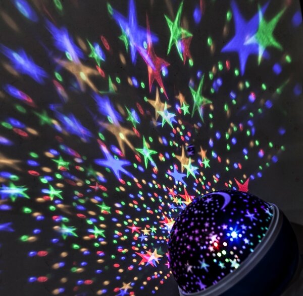 Solight 1V220 - LED Vianočný projektor USB 4xAAA