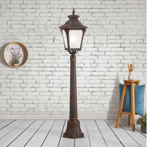 Orion - Vonkajšia lampa AIKO 1xE27/60W/230V 115 cm IP23 bronz/patina
