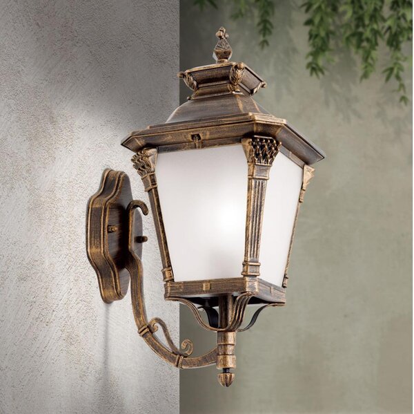 Orion - Vonkajšie nástenné svietidlo AIKO 1xE27/60W/230V IP23 bronz/patina