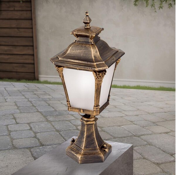 Orion - Vonkajšia lampa AIKO 1xE27/60W/230V 59 cm IP23 bronz/patina