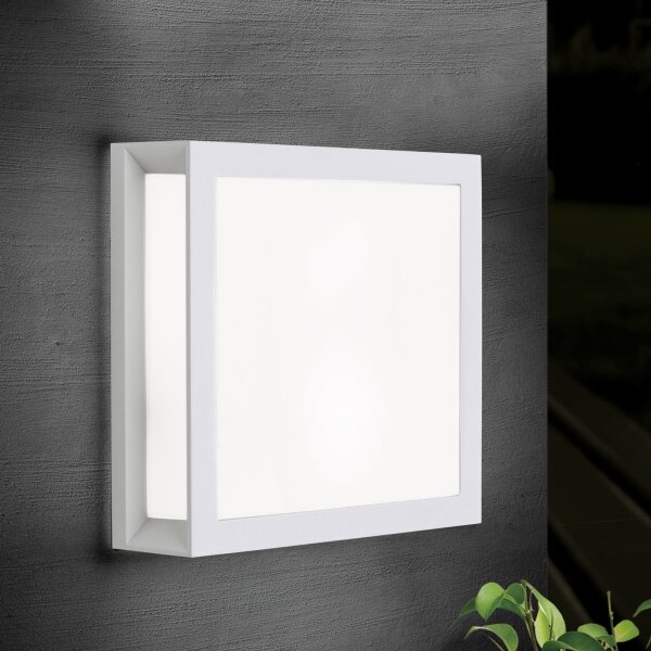 Orion - Vonkajšie svietidlo HENRY 2xE27/15W/230V 26x26 cm IP44 biela