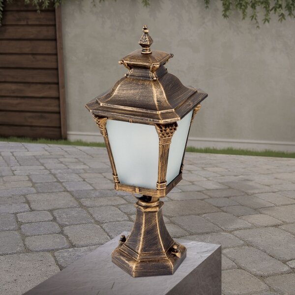 Orion - Vonkajšia lampa AIKO 1xE27/60W/230V 59 cm IP23 bronz/patina