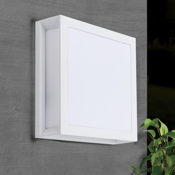 Orion - Vonkajšie svietidlo HENRY 2xE27/15W/230V 26x26 cm IP44 biela
