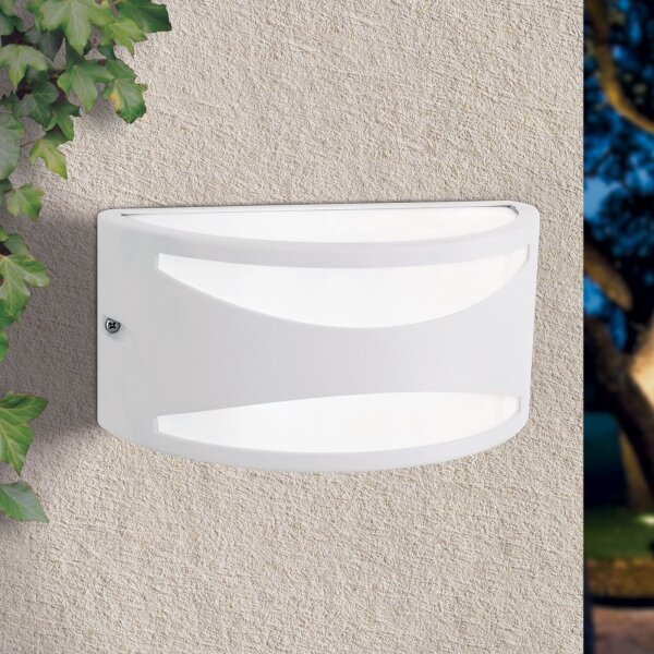 Orion - Vonkajšie nástenné svietidlo SHELL 1xE27/40W/230V IP54 biela
