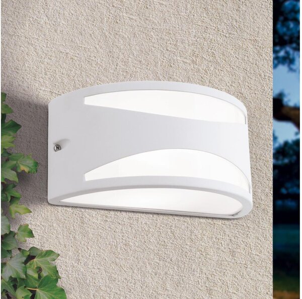 Orion - Vonkajšie nástenné svietidlo SHELL 1xE27/40W/230V IP54 biela