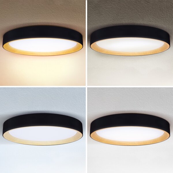 Brilagi - stmievateľné stropné svietidlo LARIOS LED/72W/230V, čierne, priemer 59 cm + diaľkové ovládanie