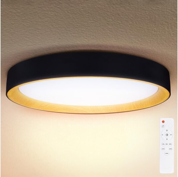 Brilagi - stmievateľné stropné svietidlo LARIOS LED/72W/230V, čierne, priemer 59 cm + diaľkové ovládanie