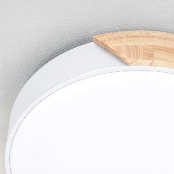 Brilagi - stmievateľné LED svietidlo PILANA LED/60W/230V dub/biela priemer 60 cm + diaľkové ovládanie