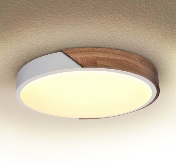 Brilagi - LED stropné svietidlo PILANA LED/24W/230V dub/biela pr. 30 cm