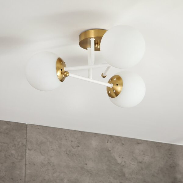 Brilagi - Prisadený luster MALIVA 3xE14/15W/230V zlatá/biela