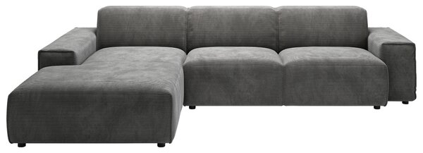 ROHOVÁ SEDAČKA, textil, tmavosivá Livetastic - Sedačky, Online Only
