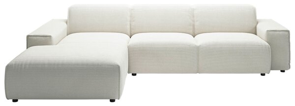ROHOVÁ SEDAČKA, textil, biela Livetastic - Sedačky, Online Only
