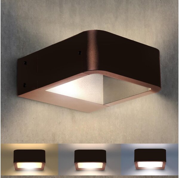 Brilagi - LED vonkajšie svietidlo BARI LED/7W/230V 3000/4000/6000K hnedé IP54