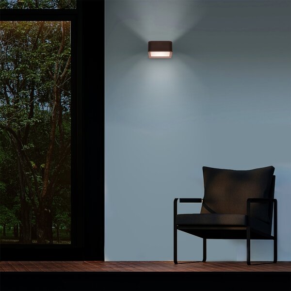 Brilagi - LED vonkajšie svietidlo BARI LED/7W/230V 3000/4000/6000K hnedé IP54