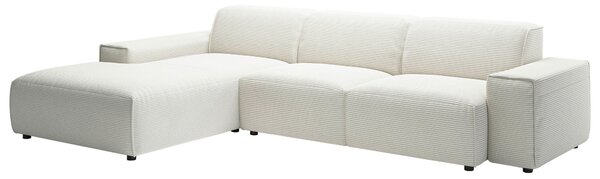 ROHOVÁ SEDAČKA, textil, biela Livetastic - Sedačky, Online Only