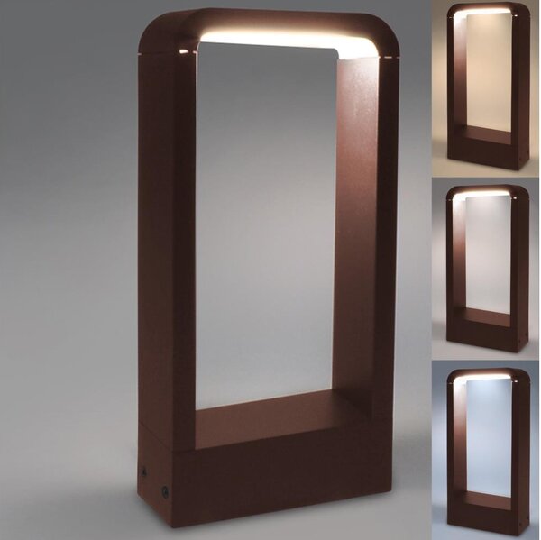 Brilagi - LED Vonkajšie svietidlo BARI LED/7W/230V 3000/4000/6000K hnedé IP54 30 cm