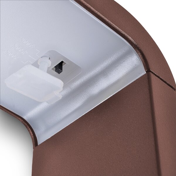 Brilagi - LED Vonkajšie svietidlo BARI LED/7W/230V 3000/4000/6000K hnedé IP54 30 cm