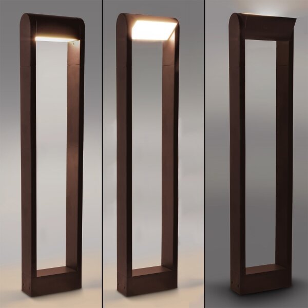 BRILAGI - LED vonkajšia lampa CROTONE LED/7W/230V hnedá IP54 80 cm