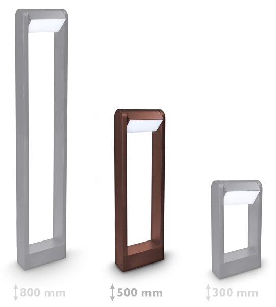 Brilagi - LED vonkajšia lampa CROTONE LED/7W/230V hnedá IP54 50 cm