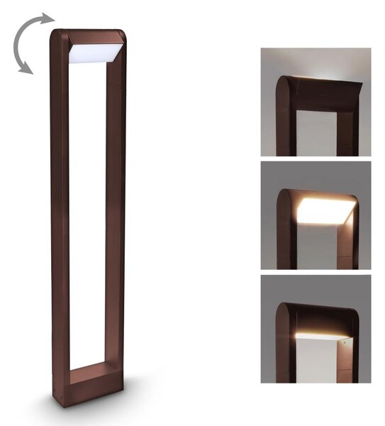BRILAGI - LED vonkajšia lampa CROTONE LED/7W/230V hnedá IP54 80 cm