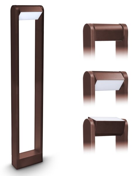 BRILAGI - LED vonkajšia lampa CROTONE LED/7W/230V hnedá IP54 80 cm